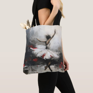 Bolsa Tote Balé Dancer Simbólico Abstrato Art