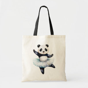 Bolsa Tote Balé de dança de bailarina de panda bonito