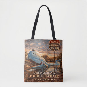 Bolsa Tote Baleia Azul Catoosa Rota 66 Oklahoma Presente