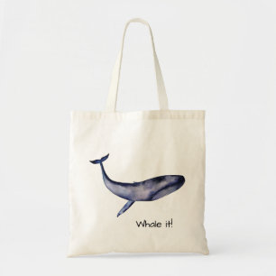 Bolsa Tote Baleia Azul Personalizável