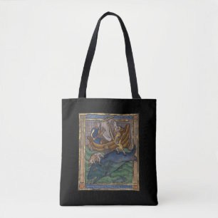 Bolsa Tote Baleia Bestiária Medieval c. 1270