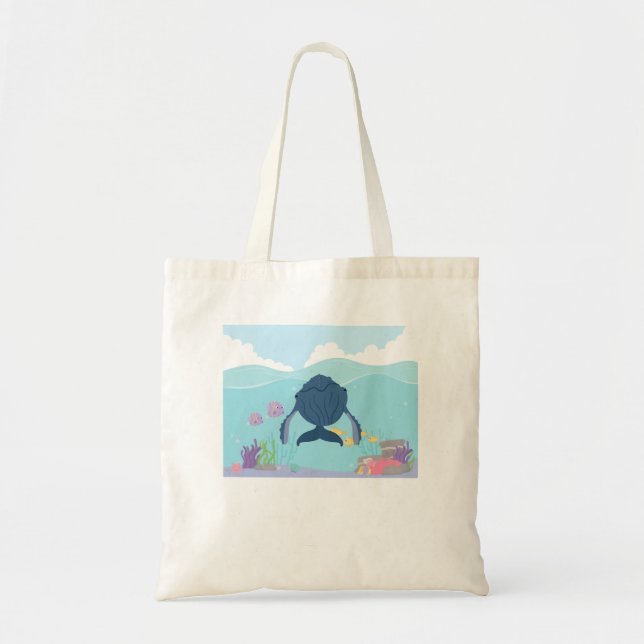 Bolsa Tote Baleia branca (Frente)