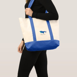 Bolsa Tote Baleia branca personalizada