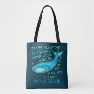 Bolsa Tote Baleia Vigiando Férias Familiares Cruzadas Person
