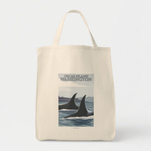 Bolsa Tote Baleias #1 da orca - orcas ilha, Washington
