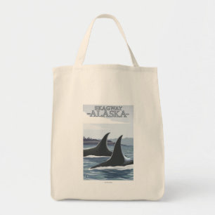 Bolsa Tote Baleias #1 da orca - Skagway, Alaska