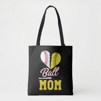 Bolsa Tote Ball Mãe Baseball Sofball Mãe