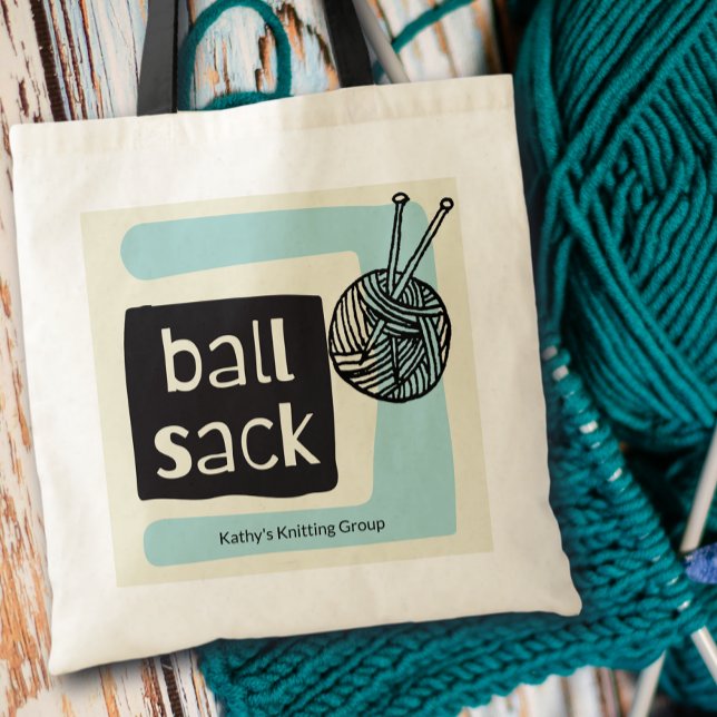 Bolsa Tote Ball Sack Knitting Lovers Group (Criador carregado)