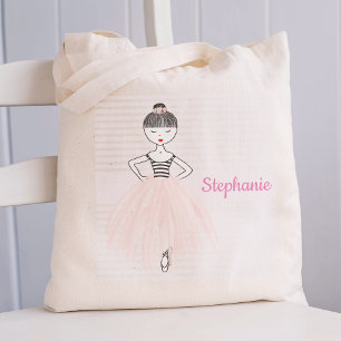 Bolsa Tote Ballerina a rosa personalizada