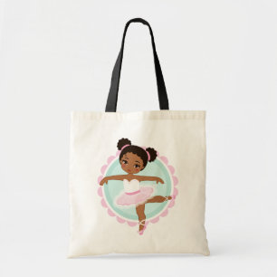 Bolsa Tote Ballerina Afro-Americana - Dançarina Balé Rosa