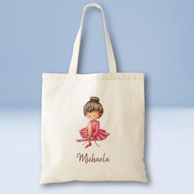 Bolsa Tote Ballerina em vestido rosa personalizado (Criador carregado)
