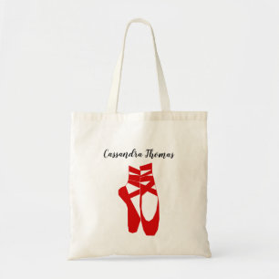 Bolsa Tote Ballerina Feet on Pointe DIY Color #2 Silh Red