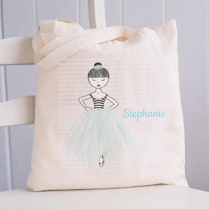 Bolsa Tote Ballerina Personalizada em Blue Tote Bag