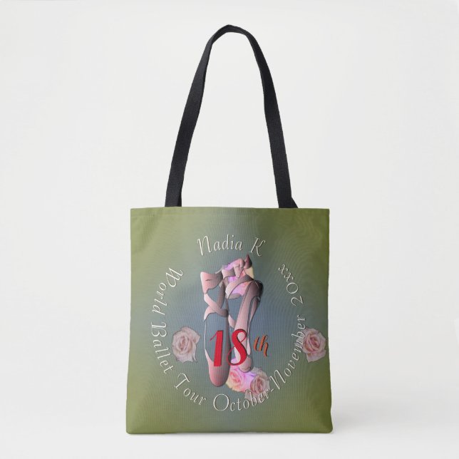 Bolsa Tote Ballerina Pointe Retro (Frente)