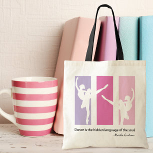 Bolsa Tote Ballerina Silhouette a Rosa