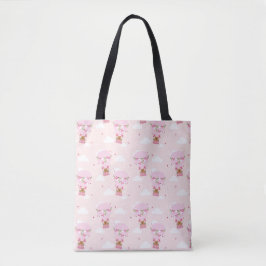 Bolsa Tote Baloão de Ar Quente de Capivara Fofa