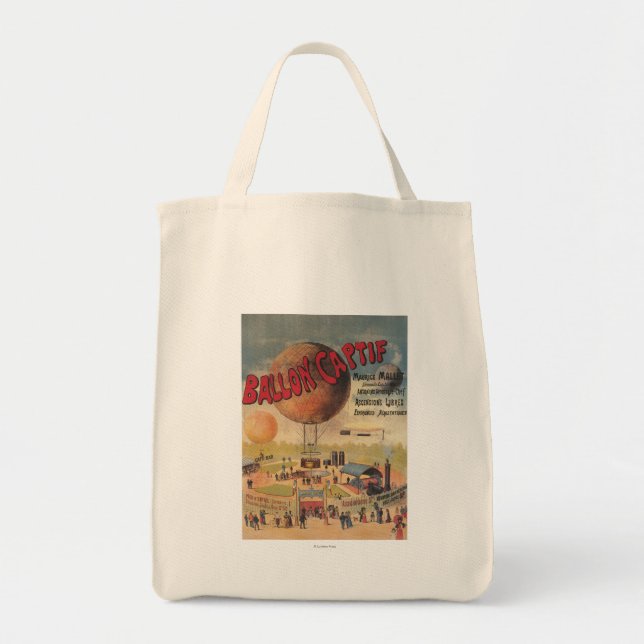 Bolsa Tote Balões Captivos Andam em um Poster de Exposição (Frente)