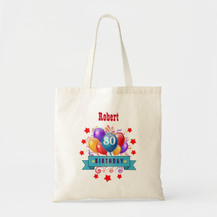 Bolsa Tote balões coloridos festivos C01HZ do aniversário d