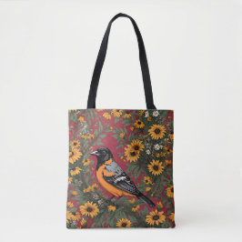 Bolsa Tote Baltimore Oriole Bird And Black Eyed Susan Flowers