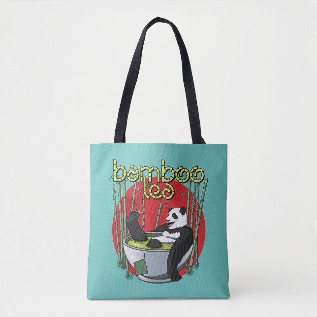 Bolsa Tote Bamboo Tea Drinker Panda (Frente)