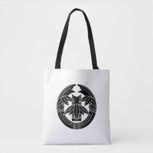 Bolsa Tote Bambu cortado em folhas de bambu abraçadoras