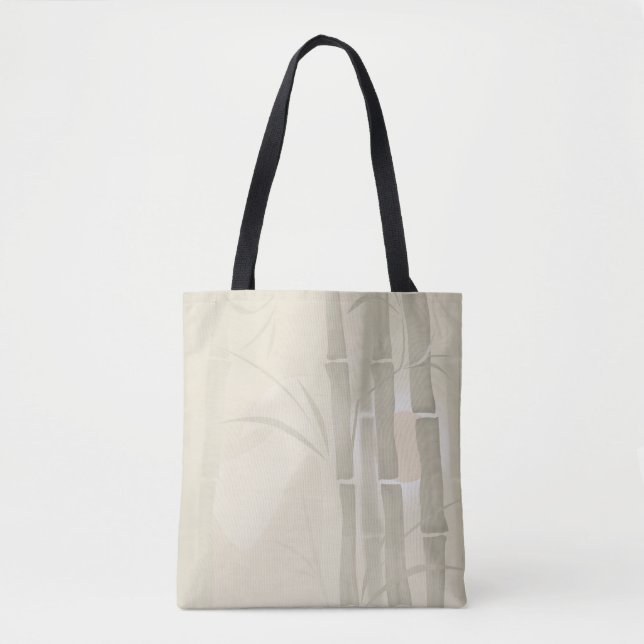 Bolsa Tote Bambu, fundo bege (Frente)