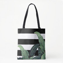 Banana Leaf Tropical Stripe Bag - Martinica Impres