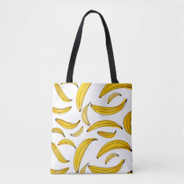 Bolsa Tote Bananas aquarelas - amarelas