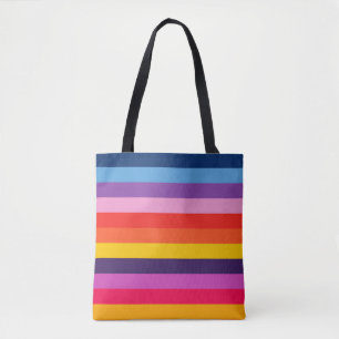 Bolsa Tote Banda-arco-íris, bonita e velha