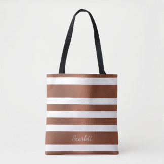 Bolsa Tote Banda branca de cobre