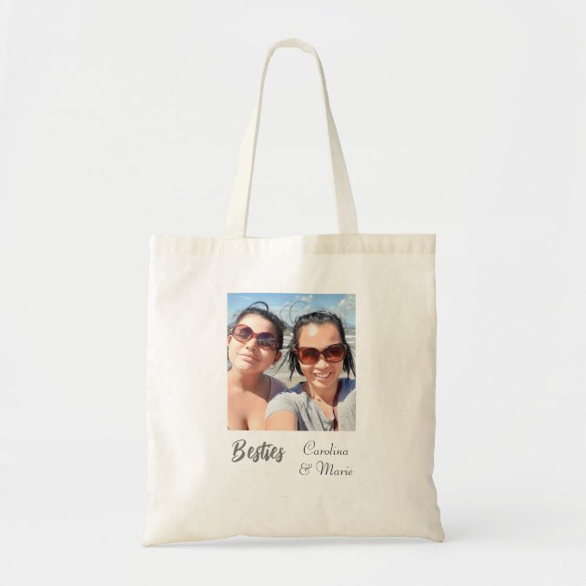 Bolsa Tote Banda de Tote Personalizada com Foto Personalizada (Frente)