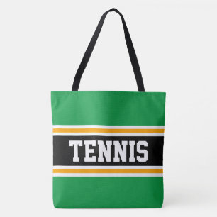 Bolsa Tote Bandas TÊNIS amarelas verdes esportivas