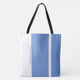 Bolsa Tote Bandas Verticais Modernas Azul Polite