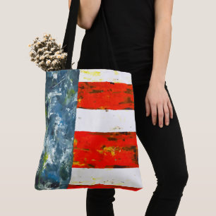 Bolsa Tote Bandeira abstrato Americana