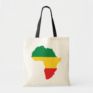 Bolsa Tote Bandeira África Verde, Dourada e Vermelha