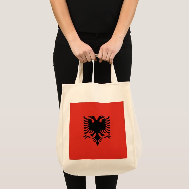 Bolsa Tote Bandeira albanesa (Frente (produto))