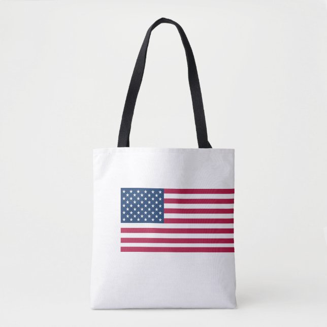 Bolsa Tote bandeira americana (Frente)