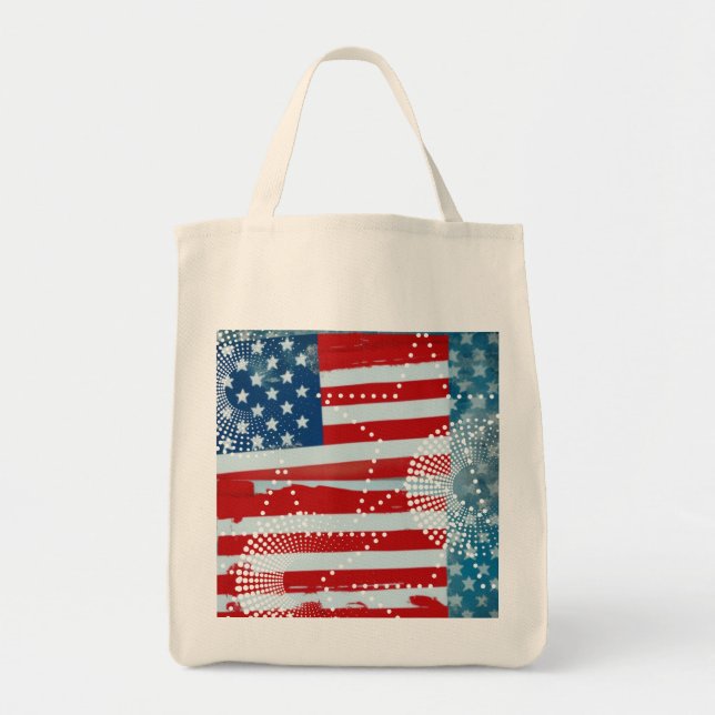 Bolsa Tote Bandeira Americana (Frente)