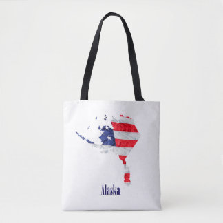 Bolsa Tote Bandeira Americana Alasca Estados Unidos