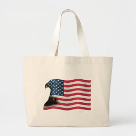 Bolsa Tote Bandeira Americana e Águia