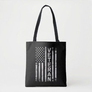 Bolsa Tote Bandeira Americana Exército EUA Patriótico Veteran