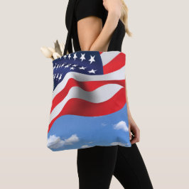 Bolsa Tote Bandeira Americana no Sky