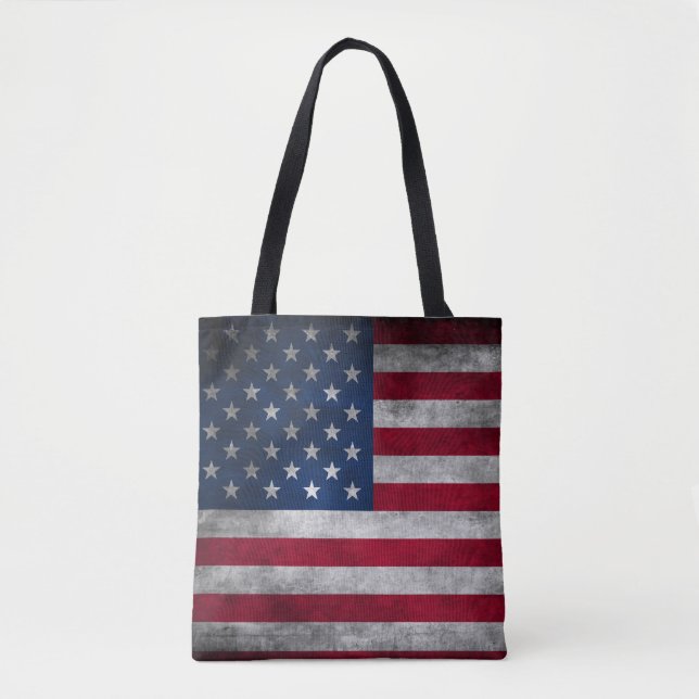 Bolsa Tote Bandeira Americana Patriótica (Frente)