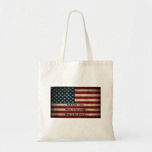 Bolsa Tote Bandeira Americana - Significado das Cores