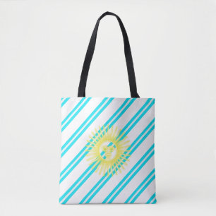 Bolsa Tote Bandeira argentina das listras