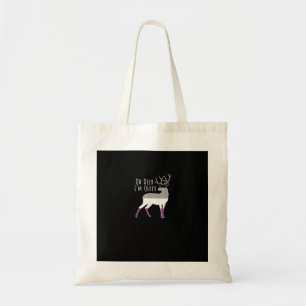 Bolsa Tote Bandeira Assexual Oh Deer Orgulho Queer Engraçado