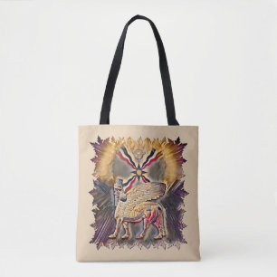 Bolsa Tote Bandeira Assíria E Saco De Tota De Lamaçu
