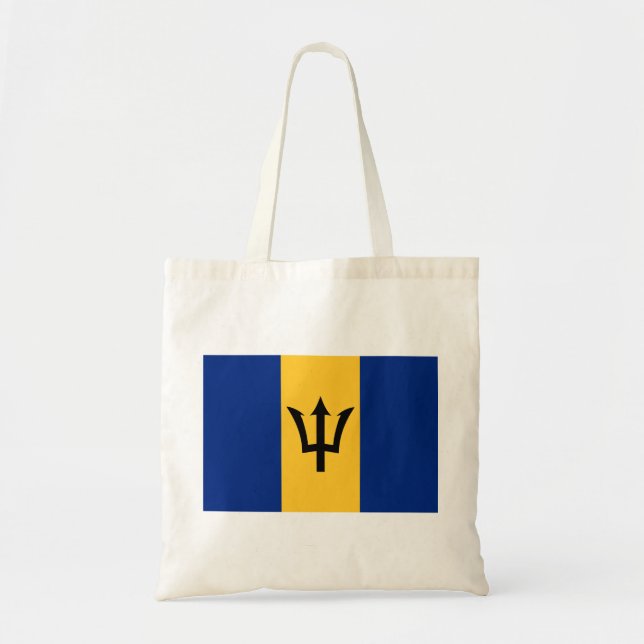 Bolsa Tote Bandeira Barbadiana (Barbados) (Bajan) (Frente)