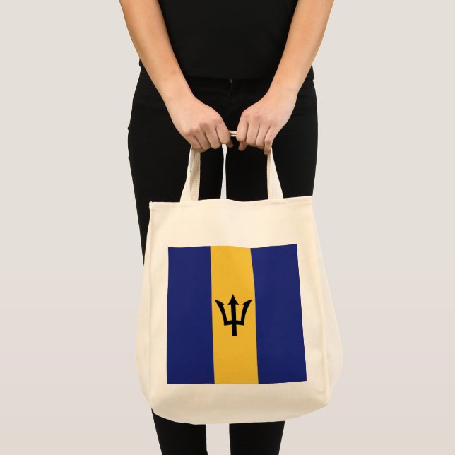 Bolsa Tote bandeira Barbados (Frente (produto))
