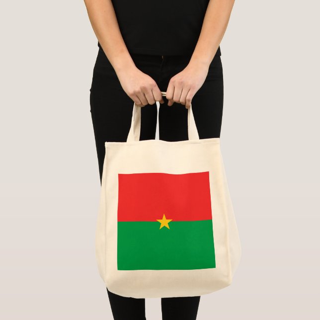Bolsa Tote Bandeira Burkina Faso (Frente (produto))